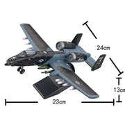 Military Series Building Blocks A10 Thunderbolt II And F14 Tomcat Fighter Aircraft Set For Kids Birthday Gift