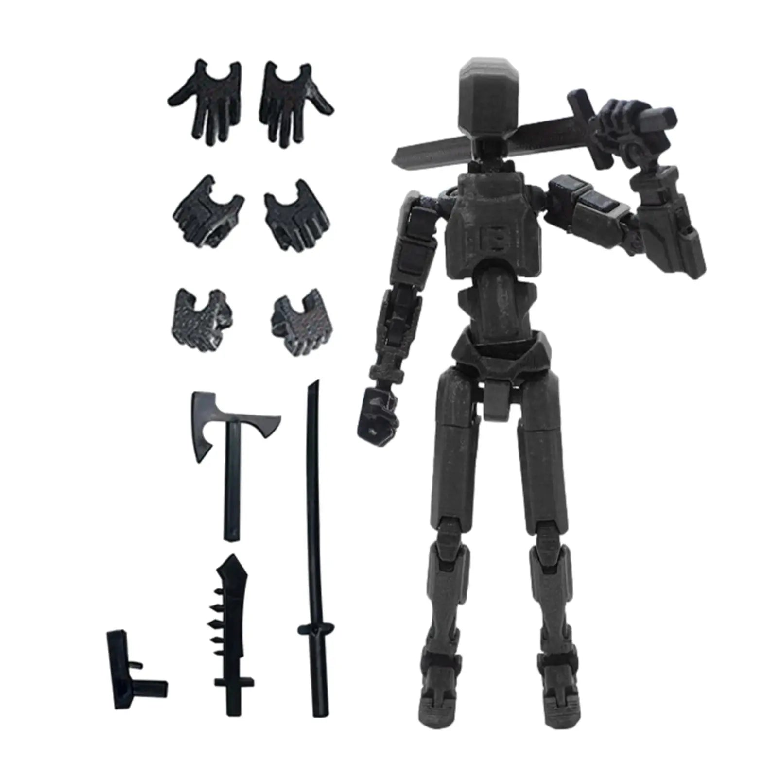 13 Joints Articulated Movable Dummy Doll For Diy Assembly 3D Printed Action Figure Stop Motion Animation