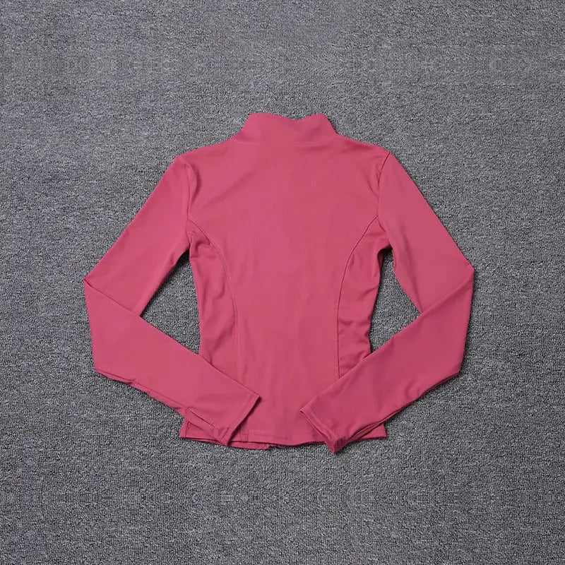 VitalWear Women Sport Jacket Long Sleeve Breathable Stretch Knit Fabric For Workouts Gym Yoga Training