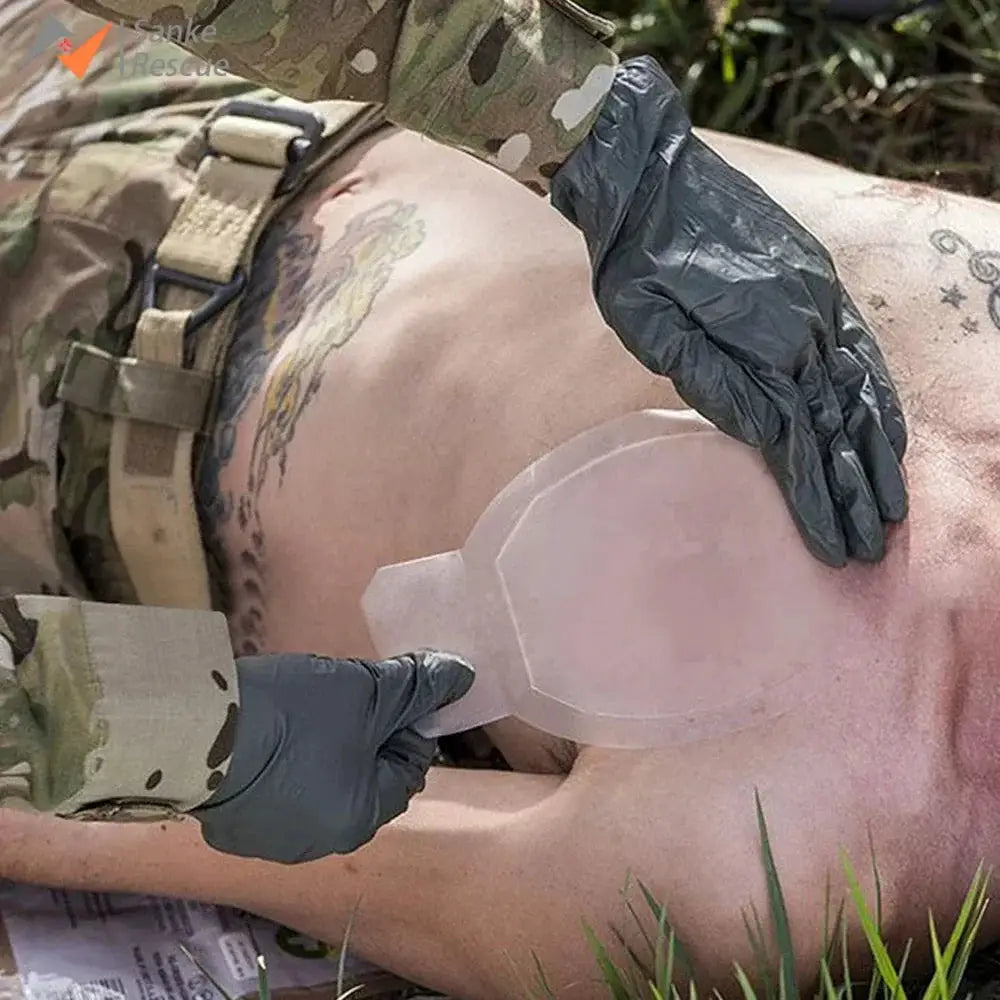 Chest Seal by Simples Market - transparent, sterile, lightweight vent patch applied to the chest.