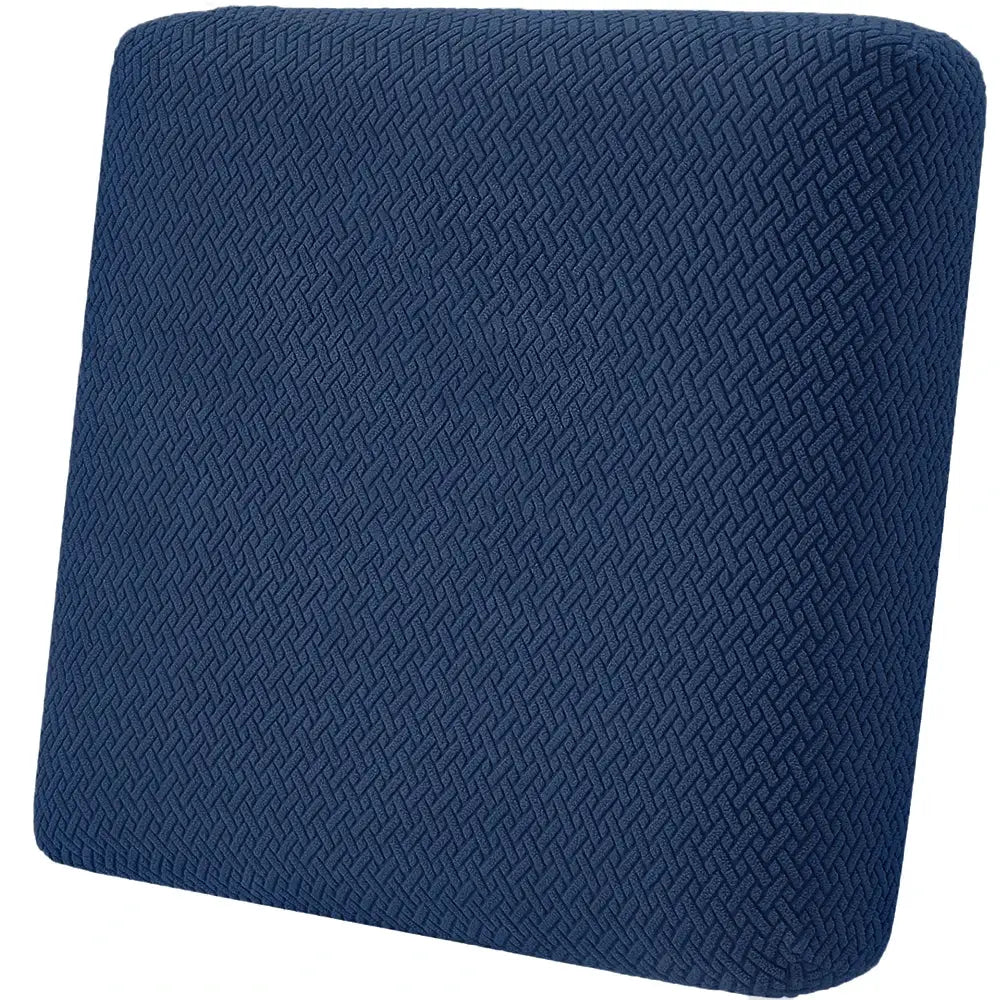 Simples Market Twill Jacquard patio sofa cover, navy blue, elastic, protective outdoor seat cover