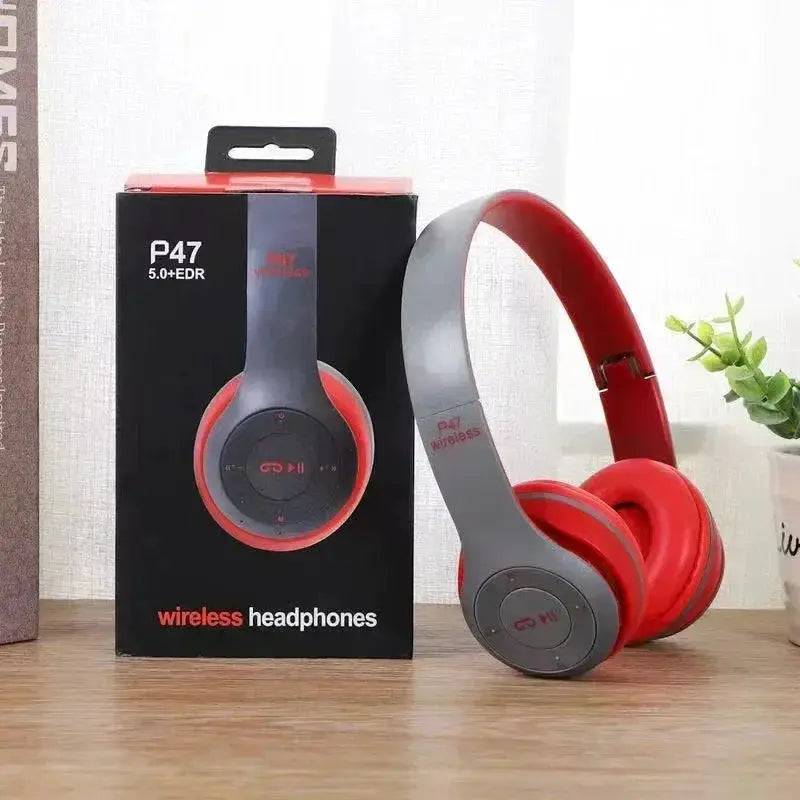 PulseTech Foldable Bluetooth 5.0 Headset Wireless TF Card and Wired Connectivity for Sports and Gaming Immersive Sound