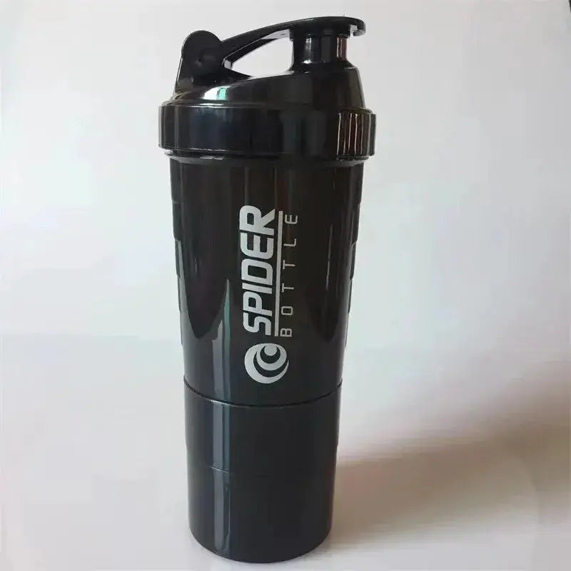 3 Layer Shake Cup Protein Powder Stirring Cup Fitness Bottle Large Capacity Gift