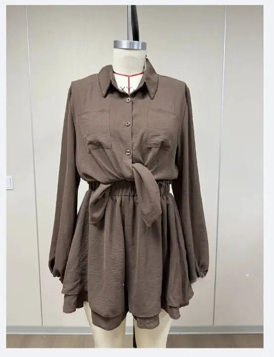 Casual Loose Two Piece Short Sets for Women Summer Spa Vacation Outfit