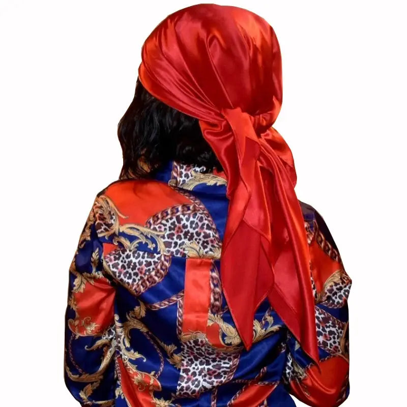 SatinLuxe 90x90 cm Satin Square Hijab Scarf For Everyday Modest Style And Elegant Wrap