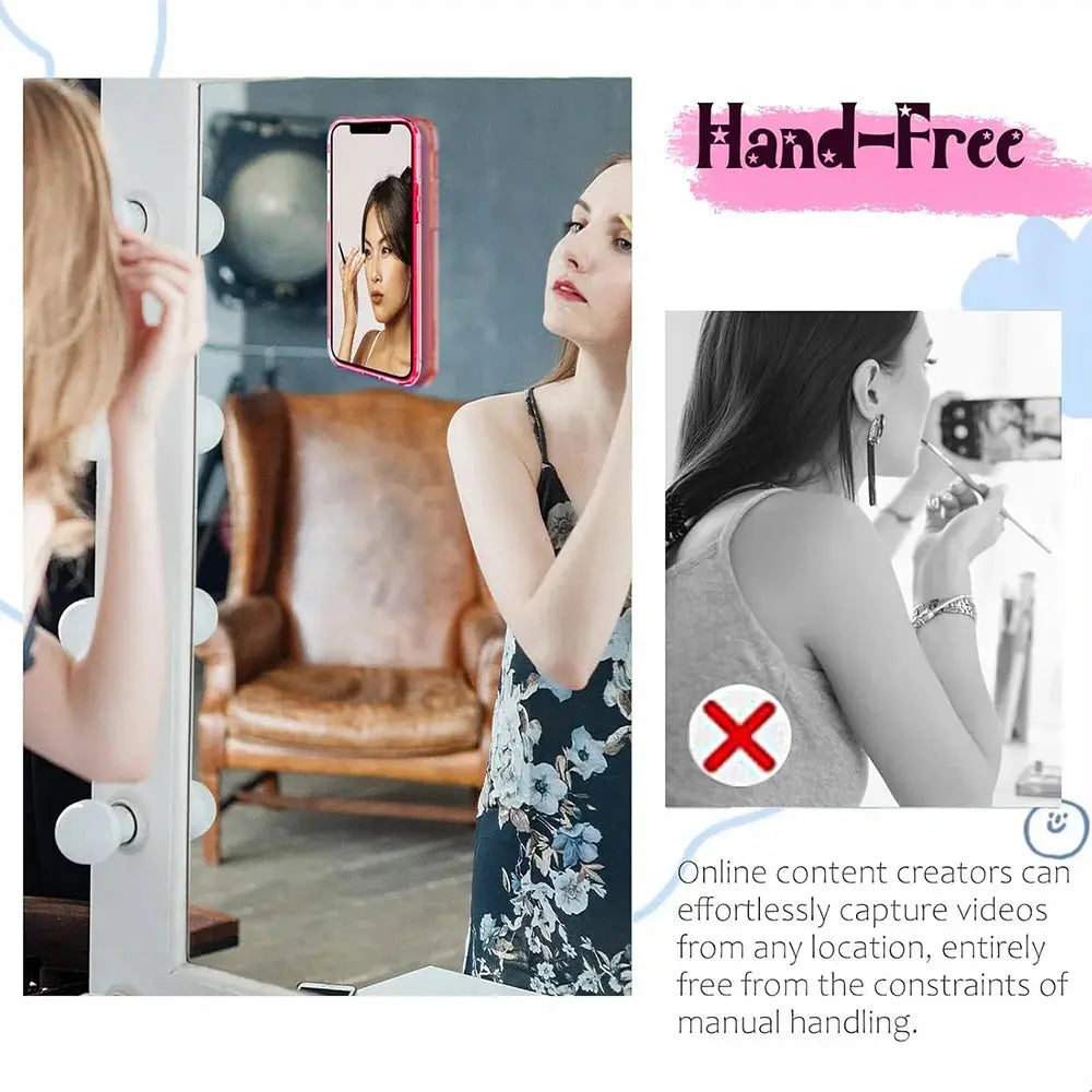Candy Color Silicone Suction Cup Phone Case Mount Non Slip For Hands Free Selfies And Stable Video