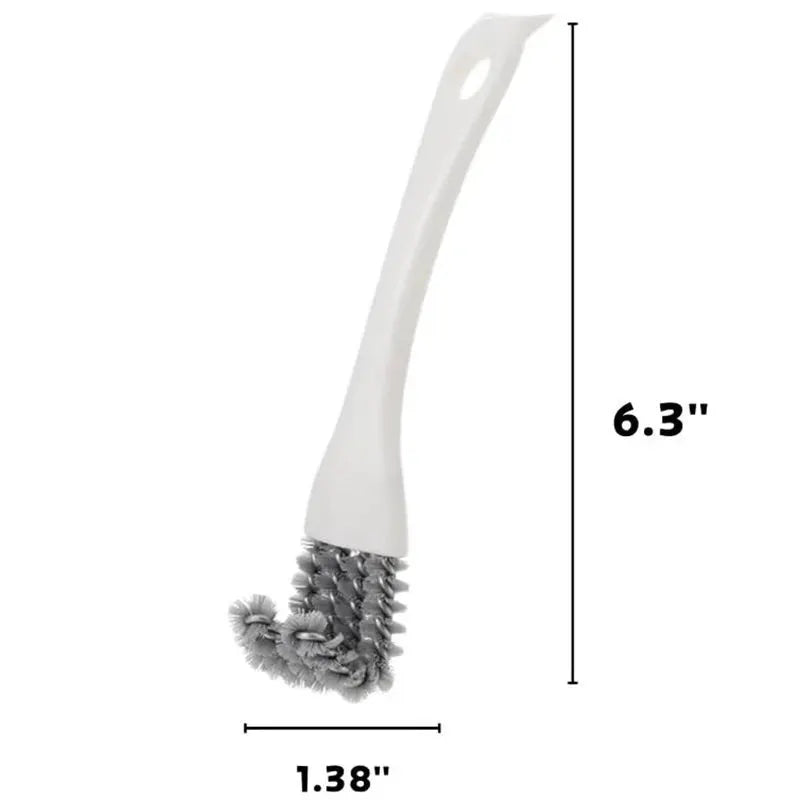 Bird cage cleaning brush by Simples Market, white handle with steel bristle head for budgie and cockatiel cages.