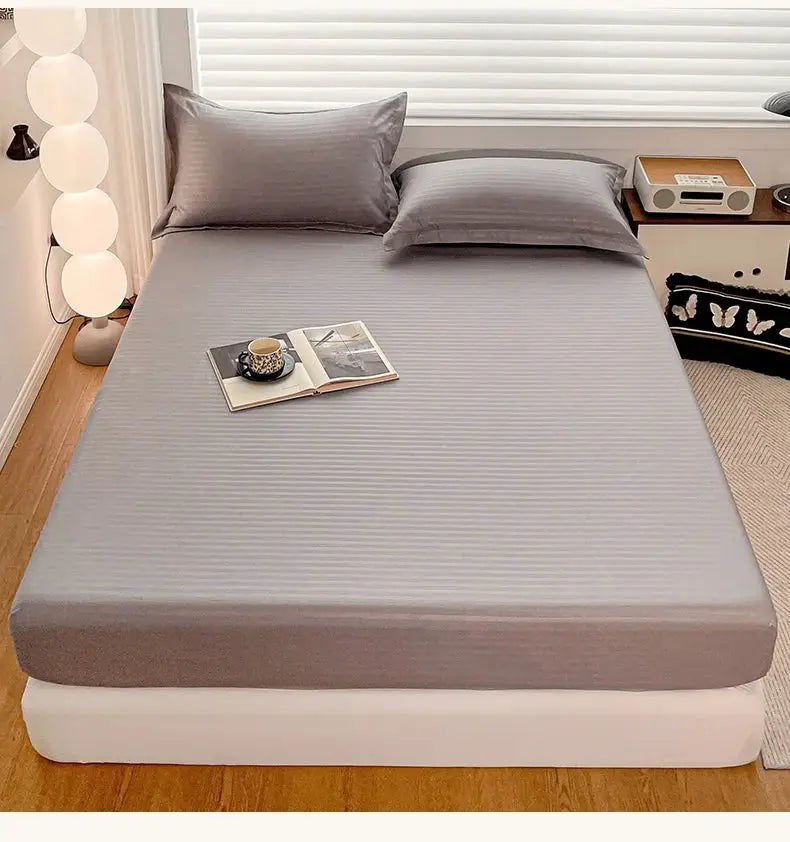 Fitted bed sheet with elastic band, solid gray, Simples Market, for 90/120/140/150/160/180x200 cm beds