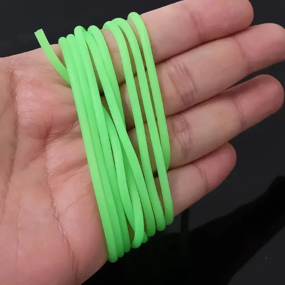0.8mm 1mm 1.5mm 2mm Luminous Silicone Anti Rig Tube For Deep Sea Fishing Rig Sleeves Tackle Tools