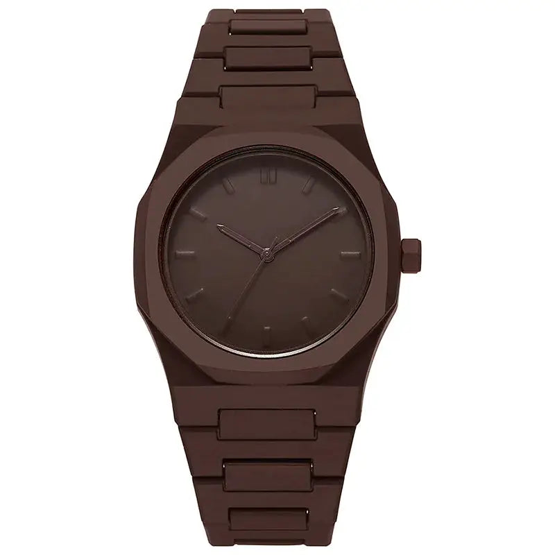NovaTime Minimalist Quartz Watch For Men With Lightweight Plastic Strap Waterproof Durable Build And Classic Style
