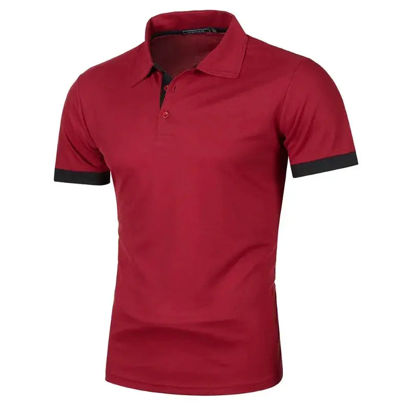 New Mens Short Sleeve Polo Shirt Solid Color Lightweight Lapel Tee For Summer Streetwear And Jogging
