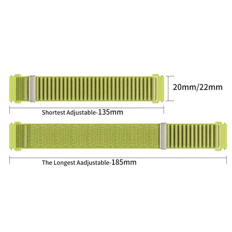 18mm 20mm 22mm Nylon Strap for Garmin Forerunner 970 965 955 570 165 265S/Active 6/5 Breathable Bracelet for Garmin Venu 4/3/3S