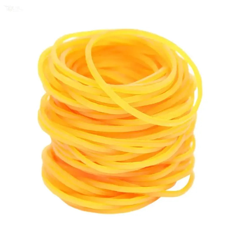 Simples Market yellow rubber bands coil; high-elasticity, high-temperature resistant set of 100/300/666 pieces