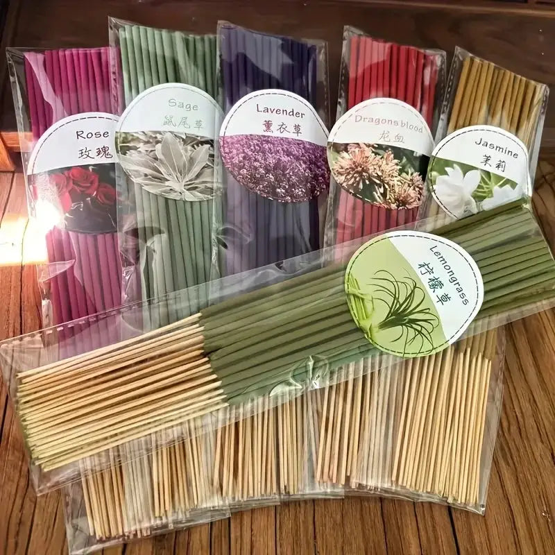 6 Sets Of 126 Incense Sticks Assorted Scents For Purification Meditation Yoga And Home Use Gift
