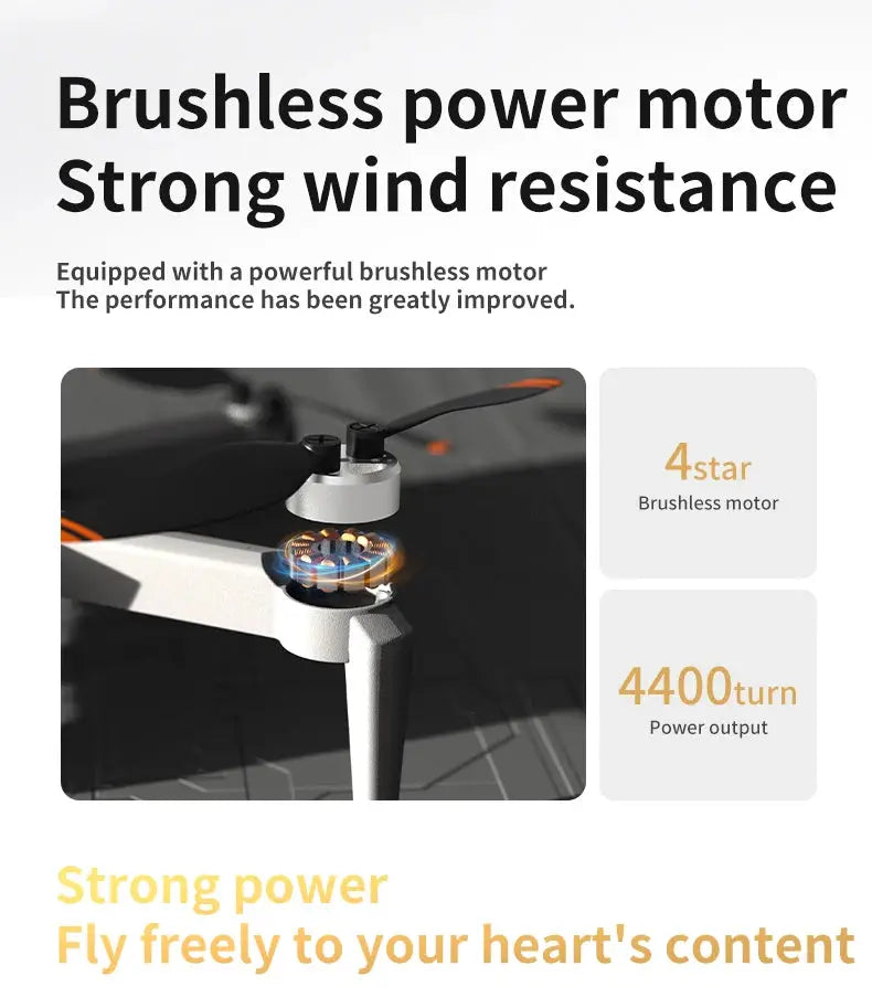 L106-1PRO GPS professional drone with brushless motor close-up on arm