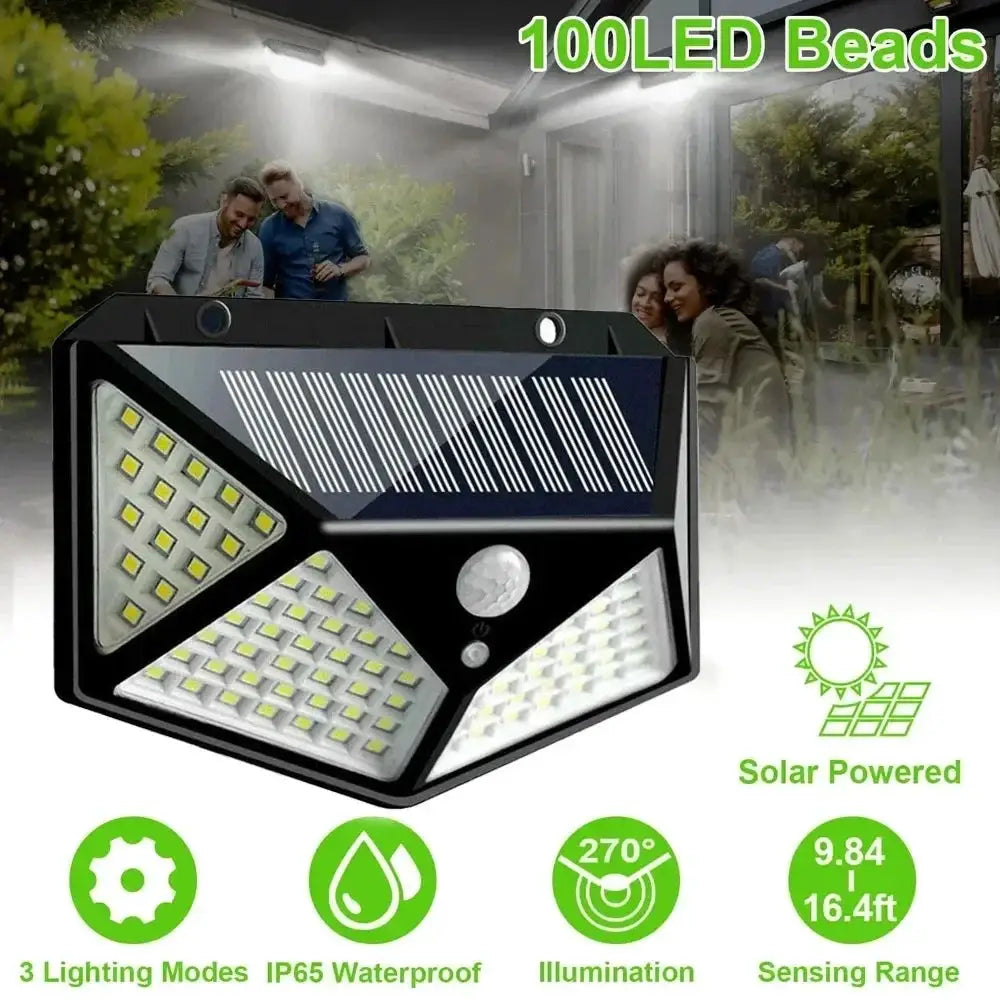 ApexGlow Solar LED Outdoor Garden Light Waterproof Motion Sensor Spotlight Eco Friendly Sun Powered Illumination