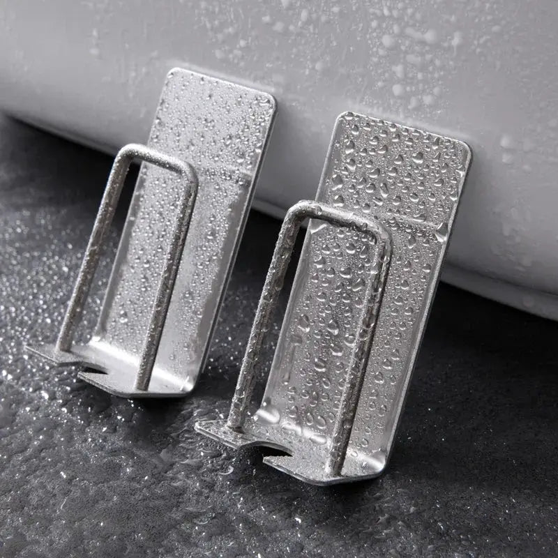 304 Stainless Steel Toothbrush And Shaver Cup Holder Wall Mounted Bathroom Accessories Set