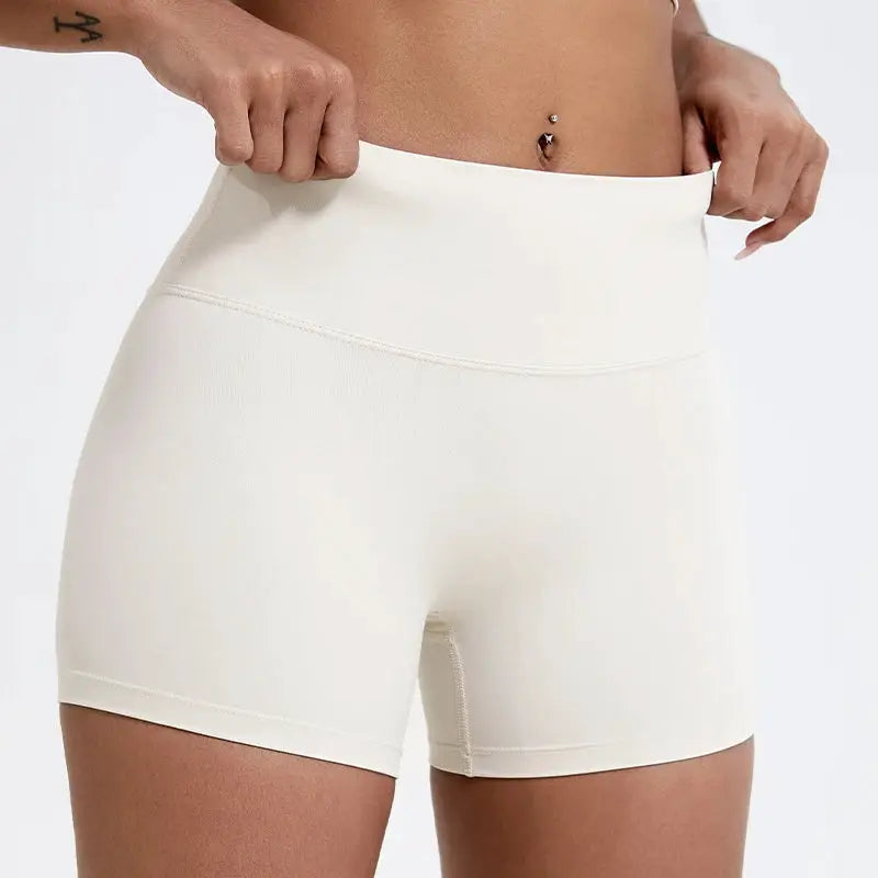 Hearuisavy Womens Running Shorts Compression High Waist Buttock Lift Leggings For Cycling Yoga Breathable Fitness Gear