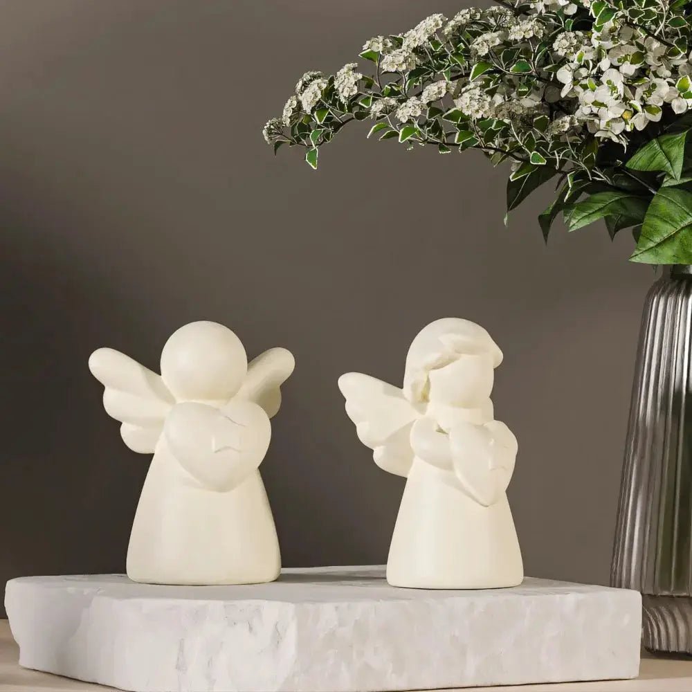 3D Heart Wings Angel Silicone Candle Mold for Gypsum Resin Soap Craft DIY Home Decor - Simples Market