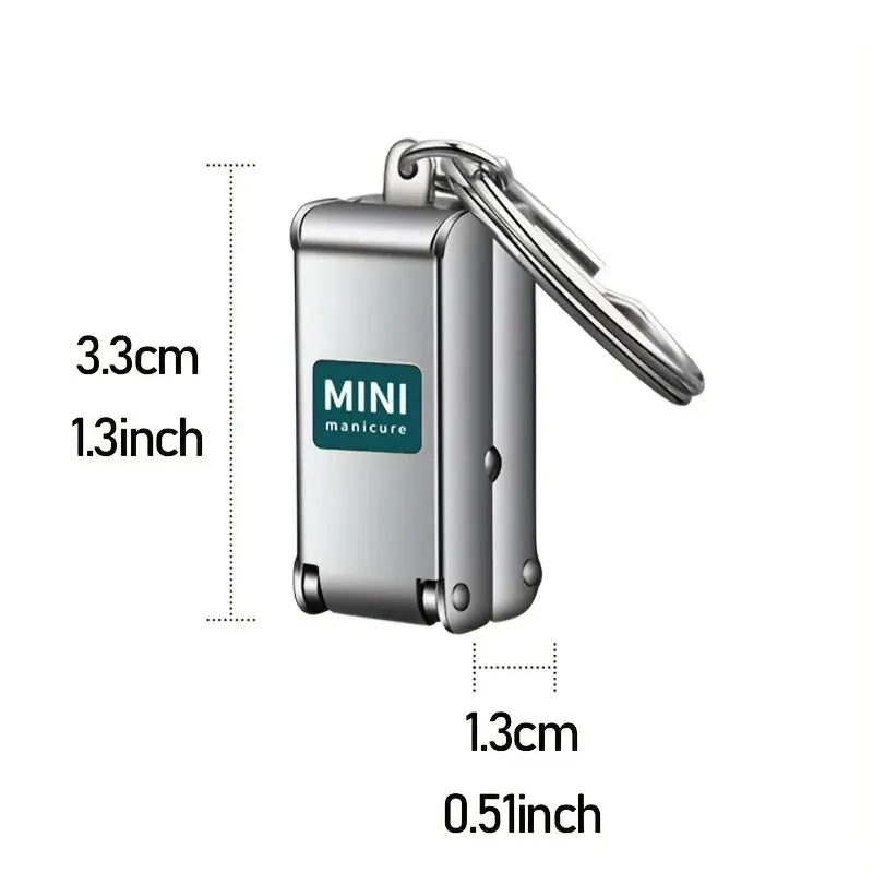 SwiftClip Collapsible Nail Clippers Stainless Steel Travel Ready On The Go Manicure Tool