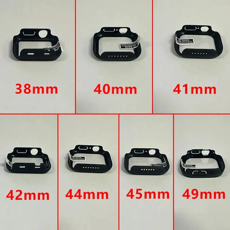 Tempered Glass+Cover for Apple Watch Case Ultra Accessories SE 3 4 5 6 7 8 Iwatch Screen Protector Case 49mm 45mm 41mm 44mm 40mm