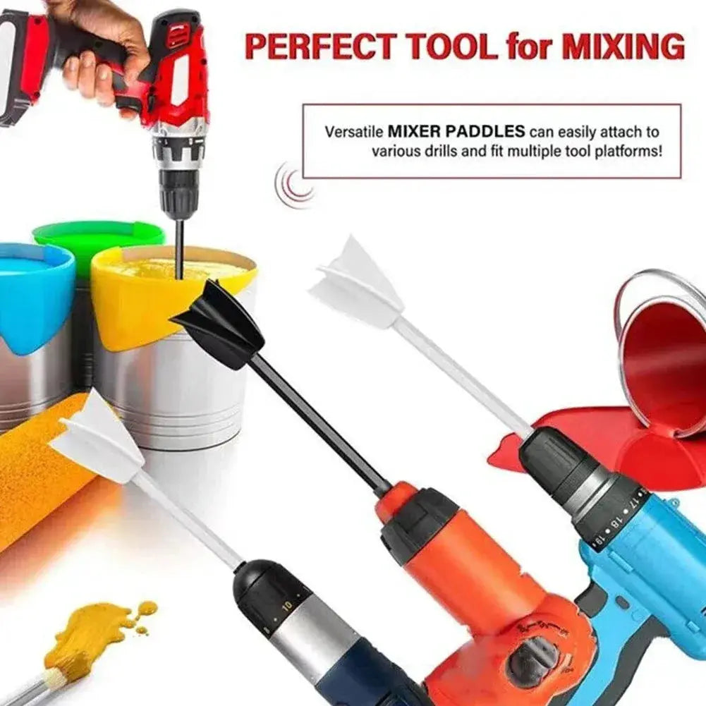 6.35mm Hex Shaft Drill Mixer For Epoxy Resin And Paint High Viscosity Stirring Paddle Attachment