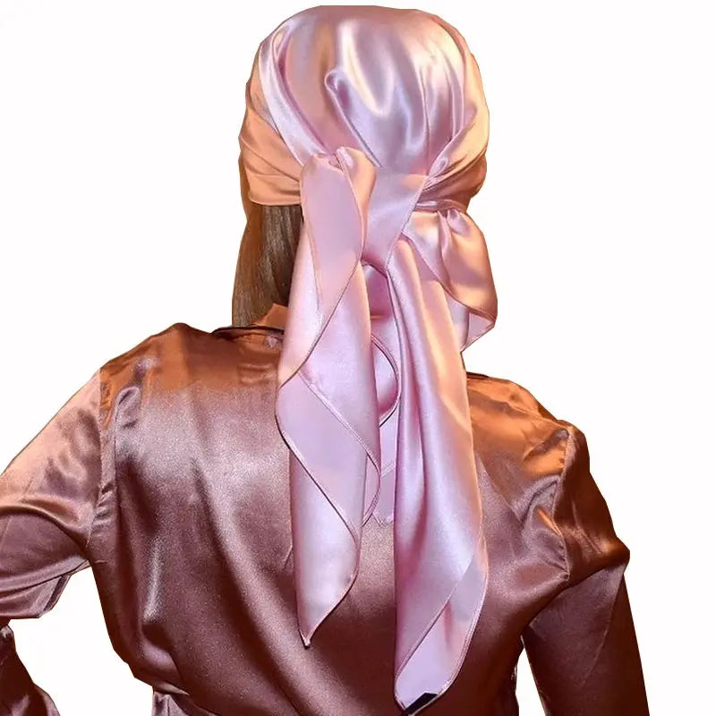SatinLuxe 90x90 cm Satin Square Hijab Scarf For Everyday Modest Style And Elegant Wrap