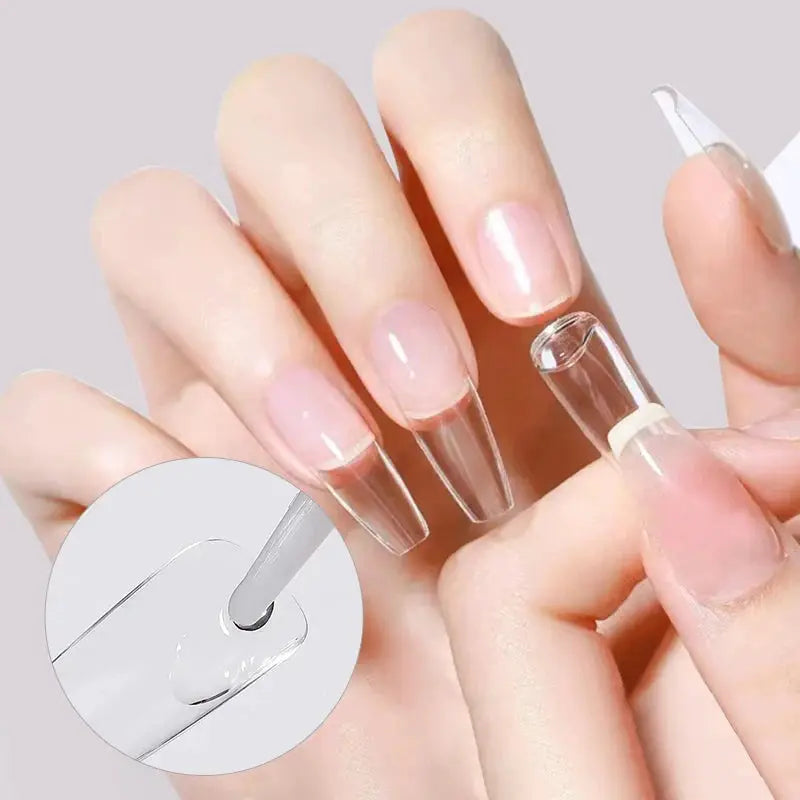 GlamBond Water Based Nail Glue Set For False Nails Press On Acrylic Tips Long Lasting Adhesion