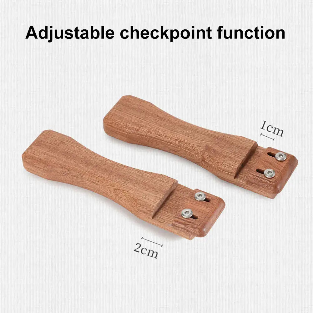 Simples Market grill pan handle set with solid wood insulated handles and adjustable clips (2 pieces)