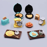 DIY Dollhouse Bear Biscuits 1/12 Scale Miniature Kitchen Set With Toaster Oven Mixer Electronic Scale Furniture Toy Gift