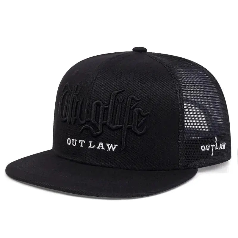 Fashion Fastball Cap Thuglife Embroidery Hip Hop Baseball Hat Snapback For Adults Adjustable Sun Outdoor Casual Bone