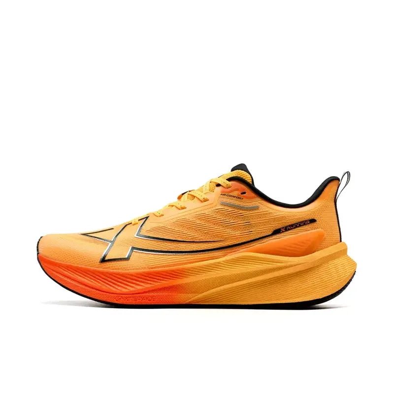 Xtep 2000km 3.0 men's running shoe in orange gradient, lightweight with cushioning