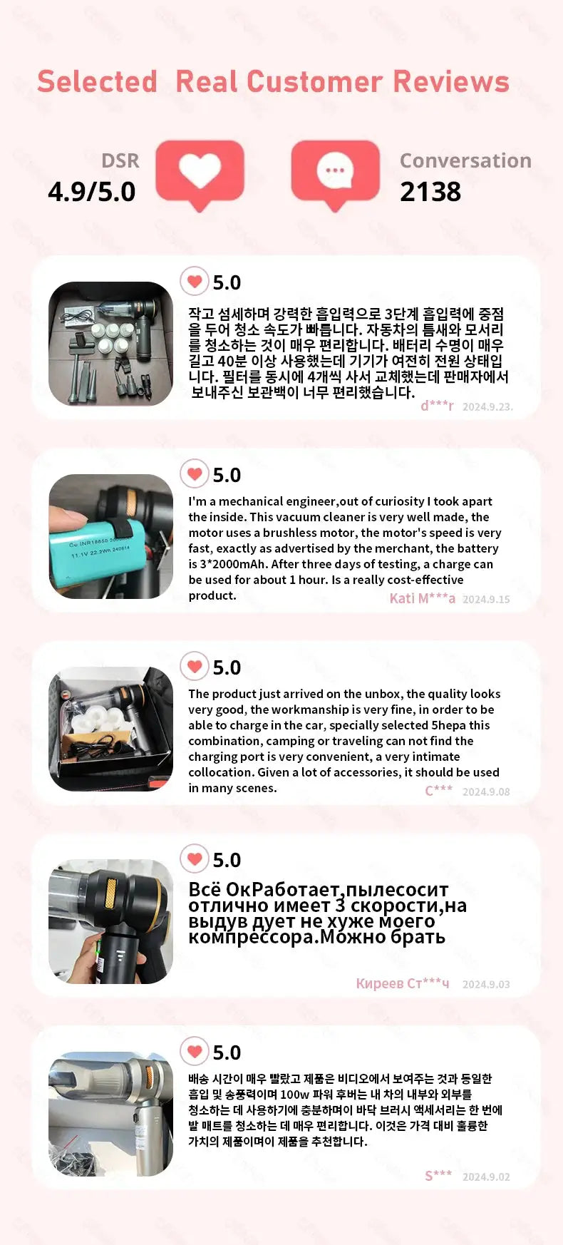 CENRR 998000PA car vacuum cleaner by Simples Market — compact wireless handheld car vacuum with real customer reviews.