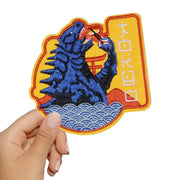 Tokyo Travel Embroidered Patch Sushi Design Iron On Sew On Patch For Clothes Hats Bags Jackets Landmark Gift