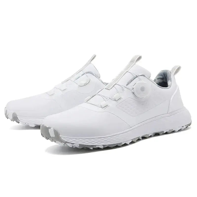 ApexGolf Waterproof Golf Sneakers With Quick Lacing For Men And Women Casual Outdoor Footwear