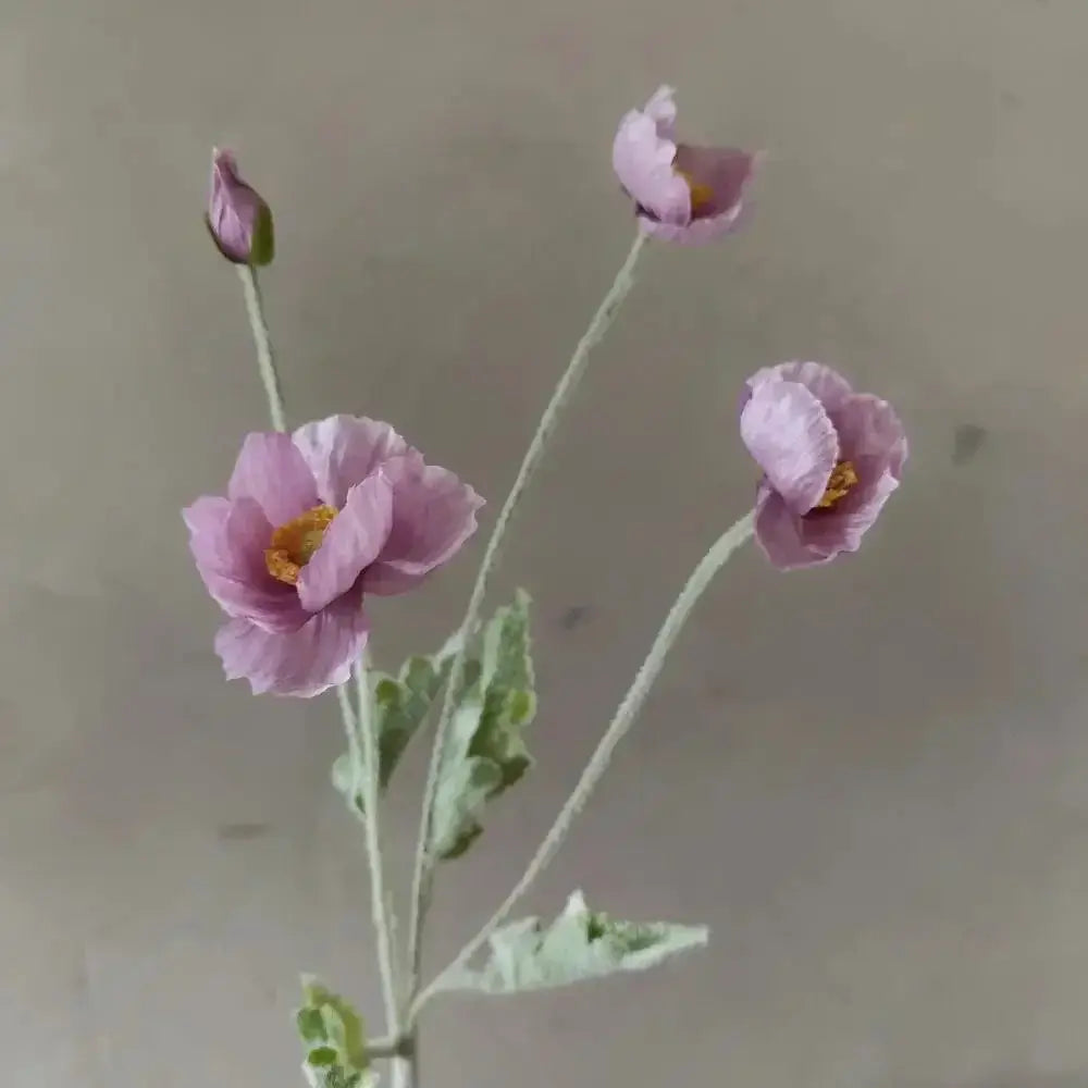 Artificial Silk Poppy Flowers Long Stem for Wedding Centerpieces and Bridal Bouquet Alternative Home Decor