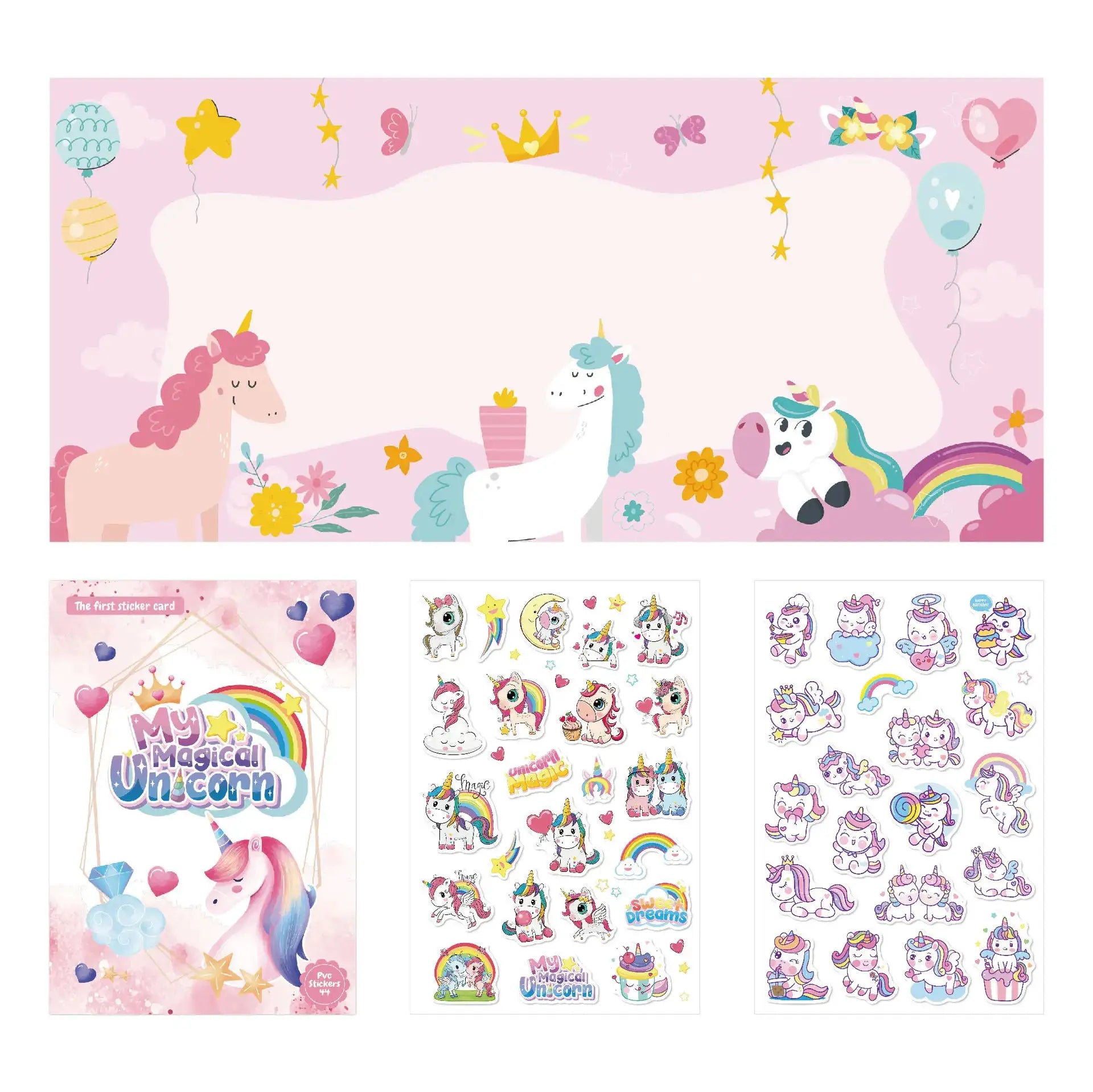 Reusable Cartoon Sticker Book for Kids DIY Puzzle Game Educational Learning Toy Ages 2 to 4 Gifts