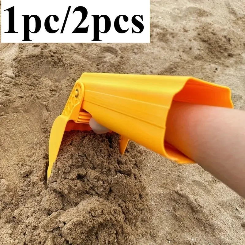 Pro Sand And Snow Shovel 1pc 2pcs Vibrant Orange Beach Digging Tool For Kids And Adults Heavy Duty Plastic Snow Toy