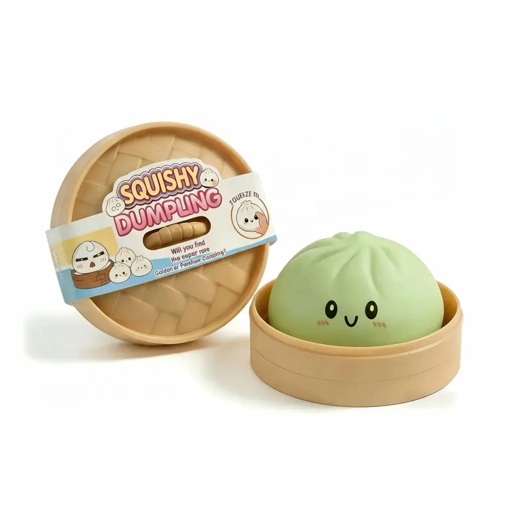 Glitter Dumpling Squishy With Box Sensory Squeeze Toy For Stress Relief Calming Fidget
