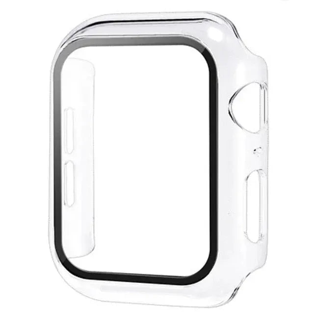 Glass+Cover For Apple Watch case 10 9 8 7 6 SE 5 iWatch Accessorie Screen Protector iWatch series 46mm 44mm 40mm 41 45mm 38 42mm