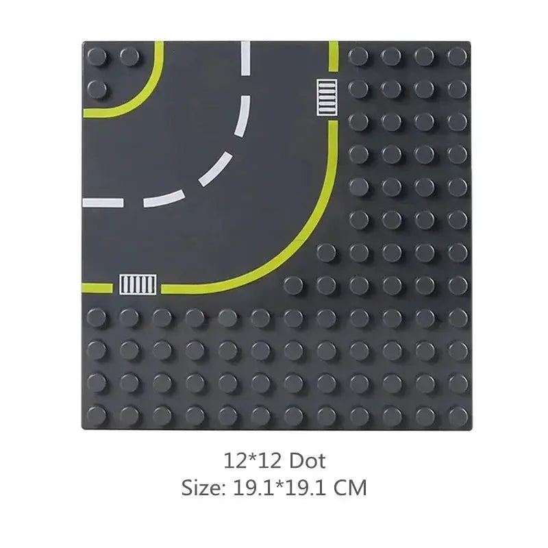Big Building Blocks Compatible With Large Bricks Road Plates Car Parking Fuel Station Traffic Educational Toys For Kids