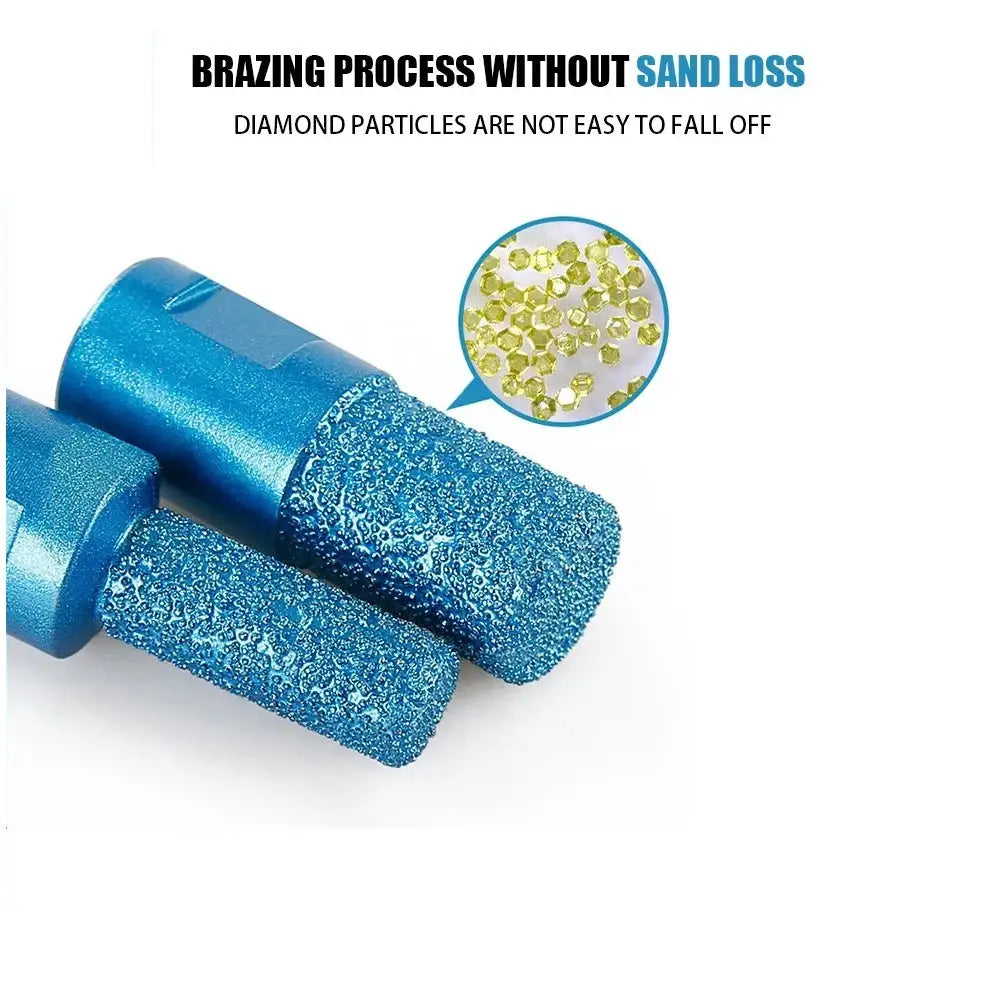 M10 Vacuum Brazed Diamond Milling Cutter Ceramic Tile Marble Stone Slotting Beveling Angle Grinder 6 10 15mm