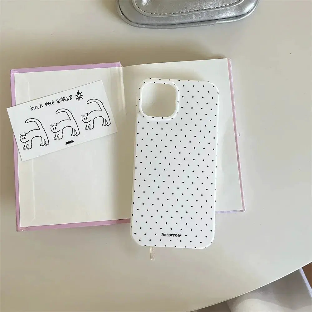 Polka Dot iPhone Case Ultra Slim Shockproof For iPhone 11 12 13 14 15 16 17 Pro Max And Air