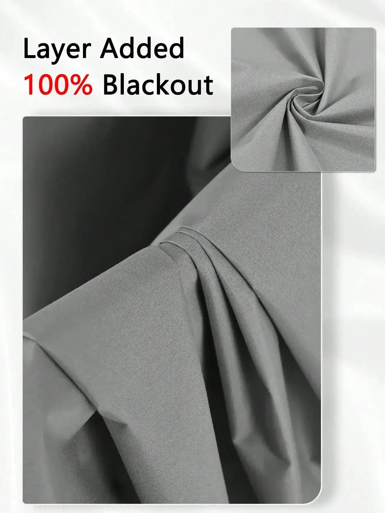 One Panel Solid Blackout Curtains With Grommets Privacy Drapes For Bedroom Living Room Home Decor Lightweight Curtains