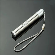 Simples Market silver USB rechargeable 3-in-1 flashlight with lanyard