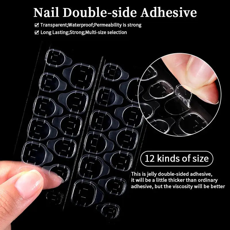 GlamNail Matte Nude Press On Nails Full Cover Easy Quick Extension 30 Piece Set For At Home Manicure