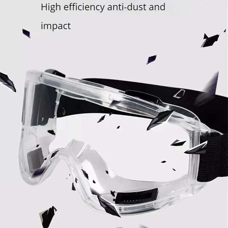 Anti Fog Splashproof Dustproof Windproof Sandproof Sports Goggles For Riding And Skiing Transparent Glasses