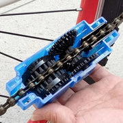 Portable Bicycle Chain Cleaner Kit With Brushes Scrubber Wash Tool For Mountain Bike Cleaning Outdoor Accessory