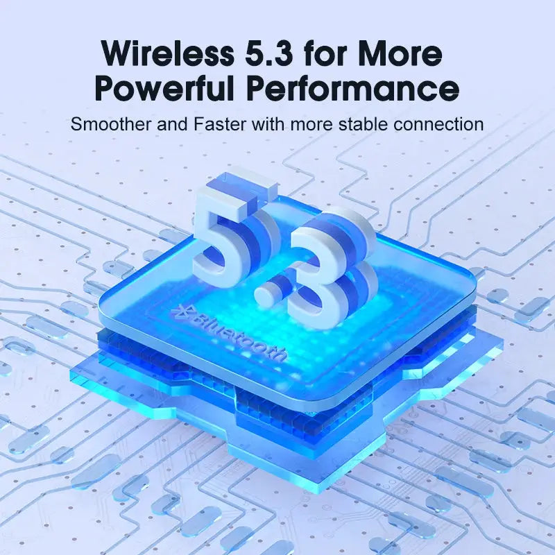 QCY T13 ANC wireless earbuds, blue Bluetooth 5.3 true wireless pair