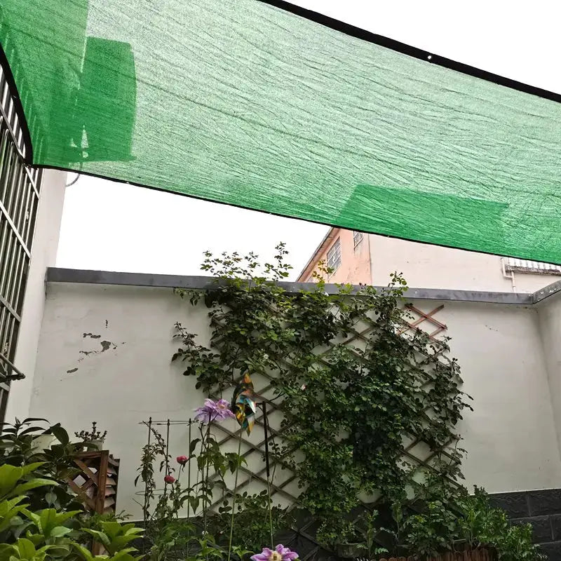 Green HDPE sun shade net for bonsai and outdoor plants, 50% shading, 4 colors available